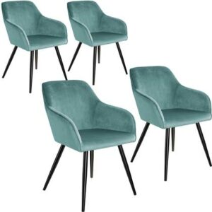 Eetkamerstoel tectake Blauw