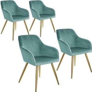 Eetkamerstoel tectake Blauw