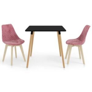 Eetkamerstoel vidaXL Roze