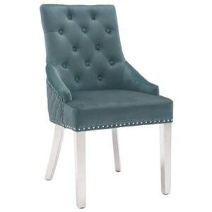 Eetkamerstoel vidaXL Blauw