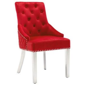 Eetkamerstoel vidaXL Rood