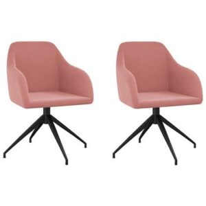 Eetkamerstoel vidaXL Roze