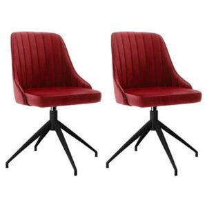 Eetkamerstoel vidaXL Rood