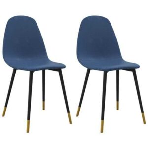 Eetkamerstoel vidaXL Blauw