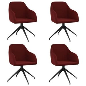 Eetkamerstoel vidaXL Rood