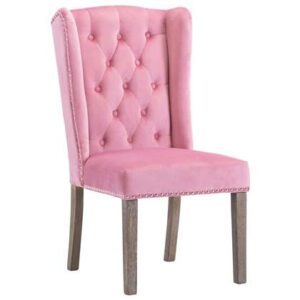 Eetkamerstoel vidaXL Roze