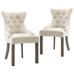 Eetkamerstoel vidaXL Beige